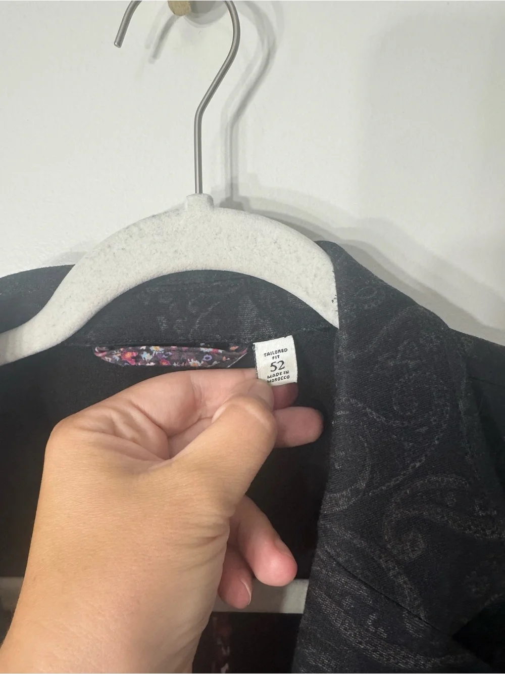 Robert Graham Black Paisley Jacquard Sports Coat